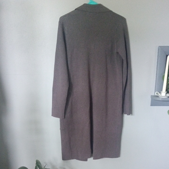 Mystree Gray Knit Long Cardigan Size Small - Picture 7 of 9